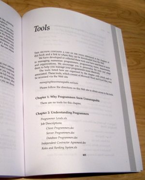 Section Title Page: Tools